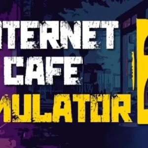 A bustling internet cafe filled with gamers.