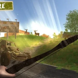A character holding a weapon in Last Island.