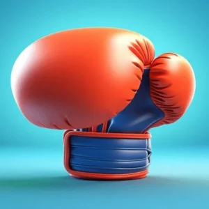 A character with extendable arms punching sandbags in Punch Machine.