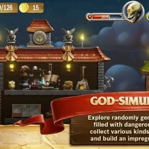 A detailed view of the gameplay in Craft The World, showcasing dwarves mining and crafting.