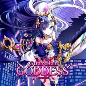 A female warrior character from Guardian Goddess in action.