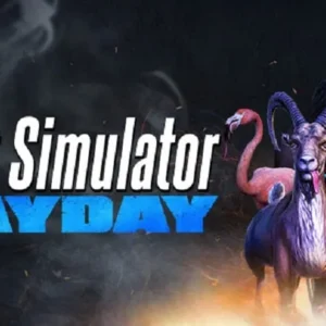 A goat standing on top of a car in Goat Simulator Payday.