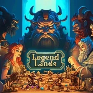 A group of heroes standing in formation in the game Legendlands.