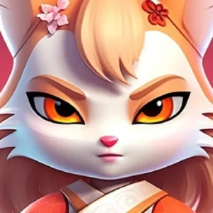 A Kitsune character in Kitsune Endless AFK.
