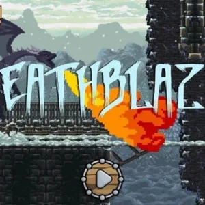 A knight battling a dragon in Deathblaze