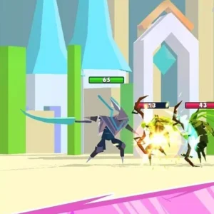 A lone warrior amidst a battlefield in Hero Fantasy Master.