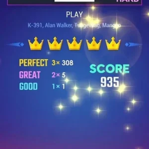 A person playing Tap Music 3D on their phone.