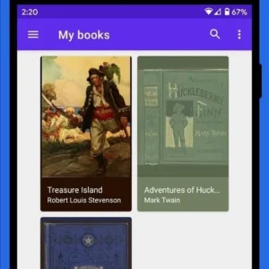 A person reading a book on their phone.