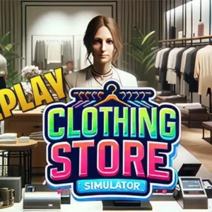 A person standing in front of a clothing store.