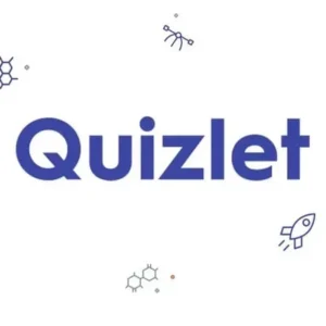 A person studying with Quizlet on their phone.
