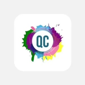 A person using a phone to create a quote graphic with Quotes Creator.
