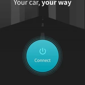 A person using a phone to diagnose a car.