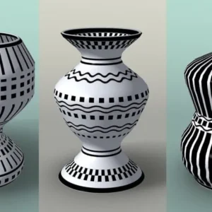 A person using the Pottery Master app to create a vase.