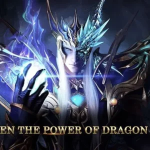A powerful dragon breathing fire in Awakening of Dragon.