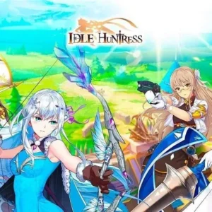 A promotional image for Idle Huntress: Dragon Realm featuring several of the female characters.