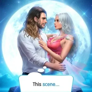 A promotional image for Stories Love and Choices showcasing a female character in a glamorous outfit.