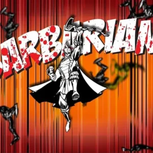 A screenshot from the game BARBARIAN showing the main character in action.