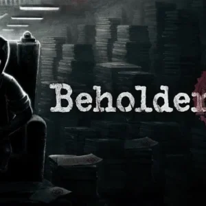 A screenshot from the game Beholder 2 showing the protagonist in his office.