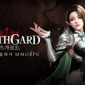 A screenshot from the game DEATHGARD showing the main character in action.