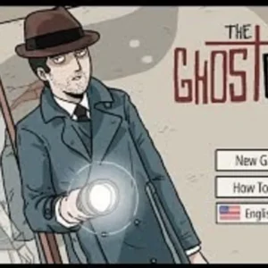 A screenshot from the game Ghost Case showing a dark and mysterious room.