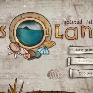 A screenshot from the game Isoland showing a mysterious island landscape.