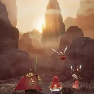 A screenshot from the game SOULS showing a character in detailed armor.