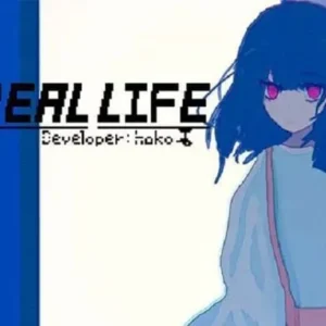 A screenshot from Unreal Life showing the main character interacting with a traffic light.