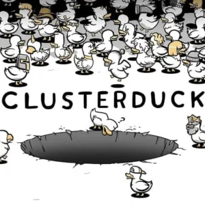 A screenshot of Clusterduck showing a variety of mutated ducks.