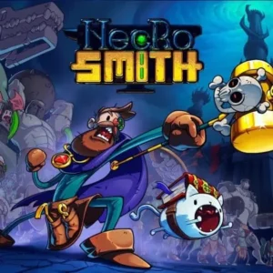 A screenshot of gameplay in Necrosmith, showing the player character in a dark environment.
