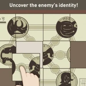A screenshot of IQ Dungeon gameplay showing a puzzle with strange symbols.
