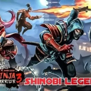 A screenshot of Kaz Warrior 3 gameplay showing the main character fighting enemies.