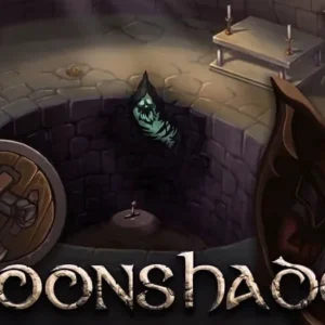 A screenshot of Moonshades RPG Dungeon Crawler showing the character exploring a dungeon.