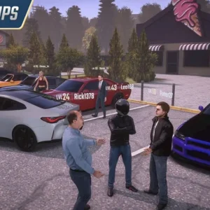 A screenshot of Parking Master Multiplayer 2 gameplay showcasing the detailed graphics.