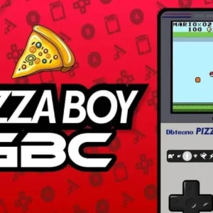A screenshot of Pizza Boy GBC Pro interface with a game loaded.