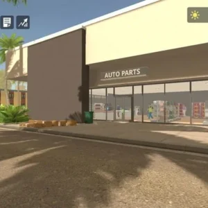 A screenshot of the Auto Parts Store Simulator game.