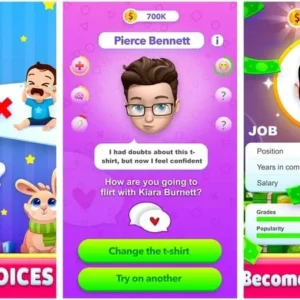 A screenshot of the character creation screen in Story Life Simulator.