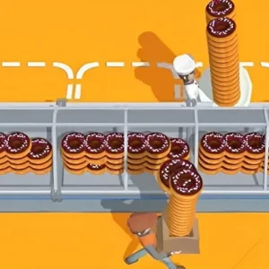 A screenshot of the Chocofactory game showing the gameplay.