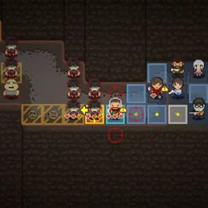 A screenshot of the gameplay in Wanna Survive showing the movement grid and character selection.