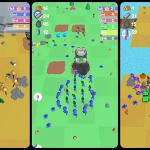 A screenshot of the Islands Control game showing the gameplay.