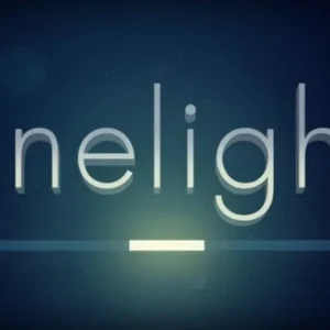 A screenshot of the Linelight game showing a glowing line navigating a path.