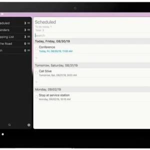 A screenshot of the Reminders app interface.