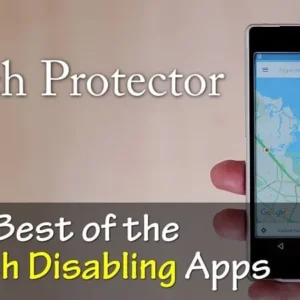A screenshot of the Touch Protector app interface.