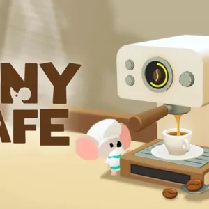 A screenshot of Tiny Cafe gameplay, showcasing the charming graphics and animal characters.