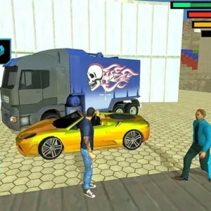 A screenshot of Truck Driver City Crush gameplay.