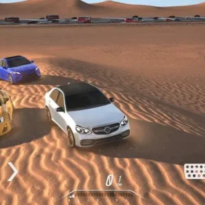 A screenshot of UHD Ultimate Hajwala Drifter gameplay showing a car drifting.