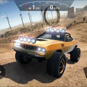 A screenshot of Ultimate Offroad Simulator showing a truck driving on a dirt road.