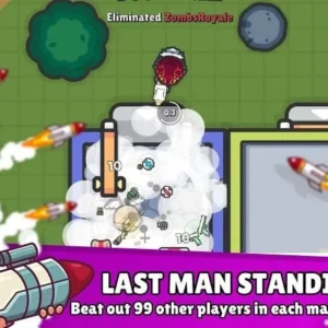 A screenshot of ZombsRoyale.io gameplay.