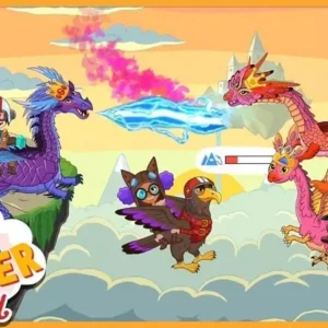 A screenshot showcasing the colorful characters and interactive elements of Pepi Wonder World.