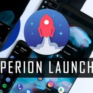 A screenshot showcasing the customization options of Hyperion Launcher.