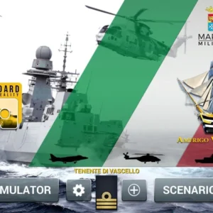 A screenshot showcasing the detailed graphics of a ship in Marina Militare It Navy Sim.